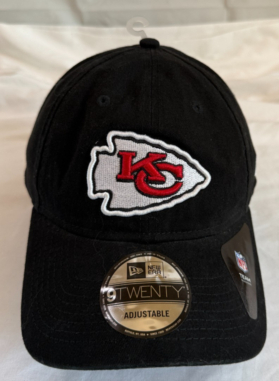 New Era Kansas City Chiefs 9TWENTY Core Classic Adjustable Hat Black NFL NWT